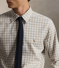 Polo Ralph Lauren Classic Fit Checked Performance Oxford Long Sleeve Woven Shirt