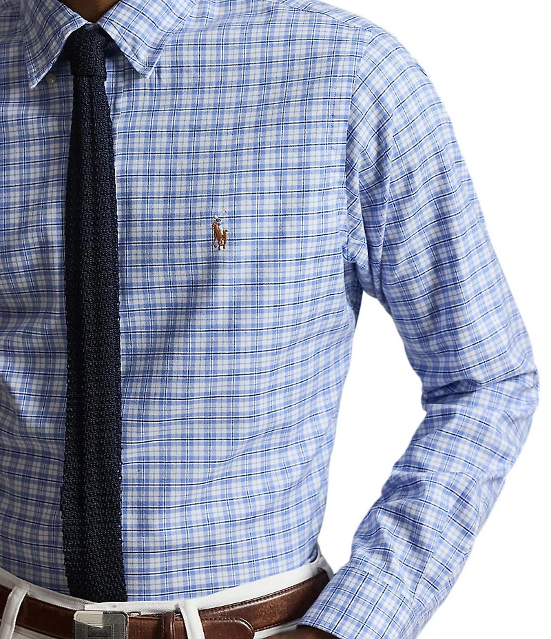 Polo Ralph Lauren Classic Fit Checked Performance Oxford Long Sleeve Woven Shirt