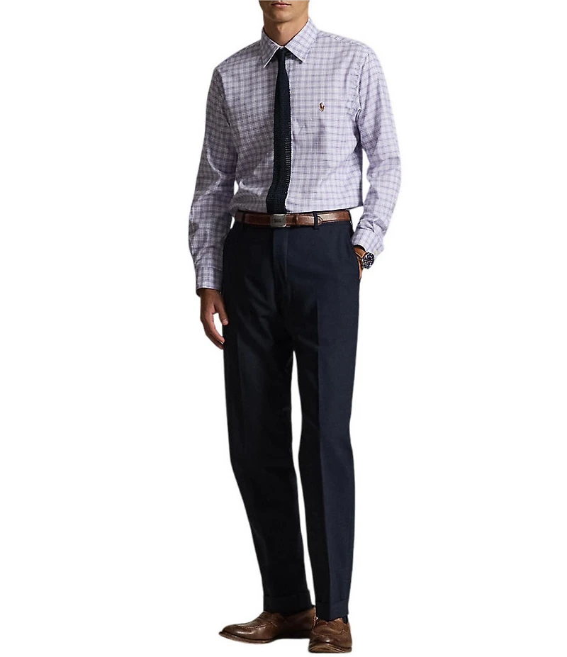 Polo Ralph Lauren Classic Fit Checked Performance Oxford Long Sleeve Woven Shirt
