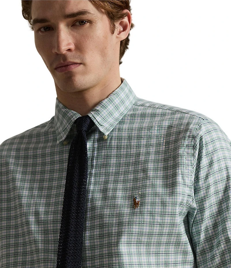 Polo Ralph Lauren Classic Fit Checked Performance Oxford Long Sleeve Woven Shirt