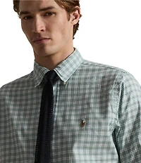 Polo Ralph Lauren Classic Fit Checked Performance Oxford Long Sleeve Woven Shirt