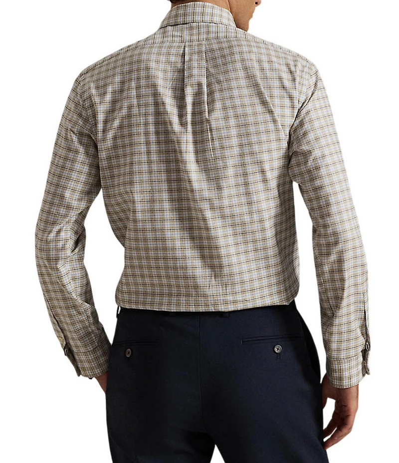 Polo Ralph Lauren Classic Fit Checked Performance Oxford Long Sleeve Woven Shirt
