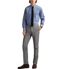 Polo Ralph Lauren Classic Fit Checked Stretch Poplin Long Sleeve Woven Shirt