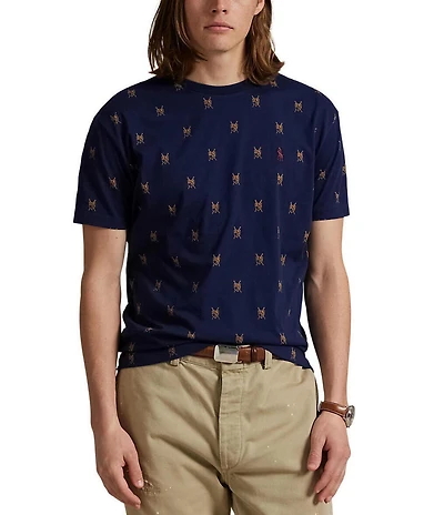 Polo Ralph Lauren Classic Fit Crest-Print Jersey Short Sleeve T-Shirt