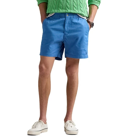 Polo Ralph Lauren Classic-Fit Stretch Prepster Flat-Front 6#double; Inseam Chino Shorts