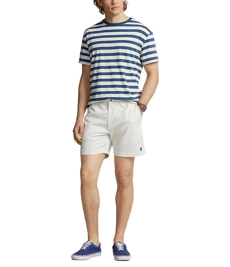Polo Ralph Lauren Classic-Fit Stretch Prepster Flat-Front 6#double; Inseam Chino Shorts
