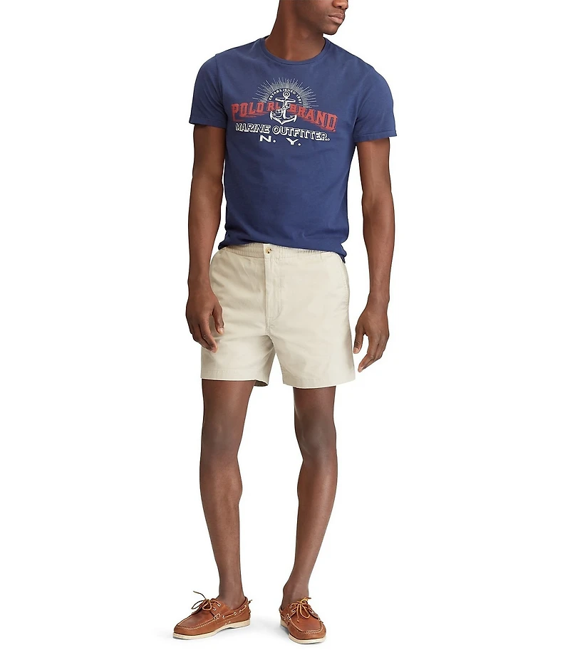 Polo Ralph Lauren Classic-Fit Stretch Prepster Flat-Front 6#double; Inseam Chino Shorts