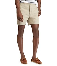 Polo Ralph Lauren Classic-Fit Stretch Prepster Flat-Front 6#double; Inseam Chino Shorts