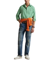 Polo Ralph Lauren Classic Fit Gingham Oxford Long Sleeve Plaid Shirt