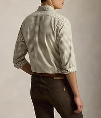 Polo Ralph Lauren Classic Fit Gingham Oxford Long Sleeve Woven Shirt
