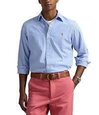 Polo Ralph Lauren Classic Fit Gingham Oxford Long Sleeve Plaid Shirt