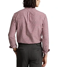 Polo Ralph Lauren Classic Fit Gingham Oxford Long Sleeve Plaid Shirt
