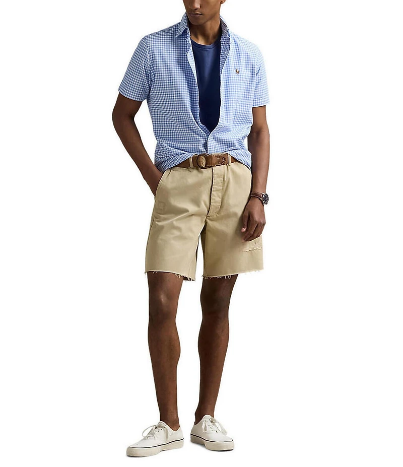Polo Ralph Lauren Classic Fit Gingham Oxford Short Sleeve Plaid Shirt