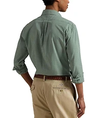 Polo Ralph Lauren Classic Fit Gingham Stretch Poplin Long Sleeve Woven Shirt