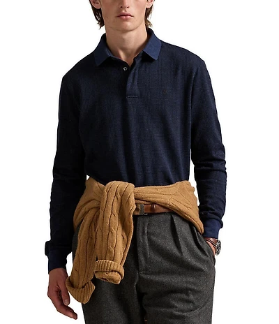 Polo Ralph Lauren Classic Fit Glen Plaid Long Sleeve Polo Shirt