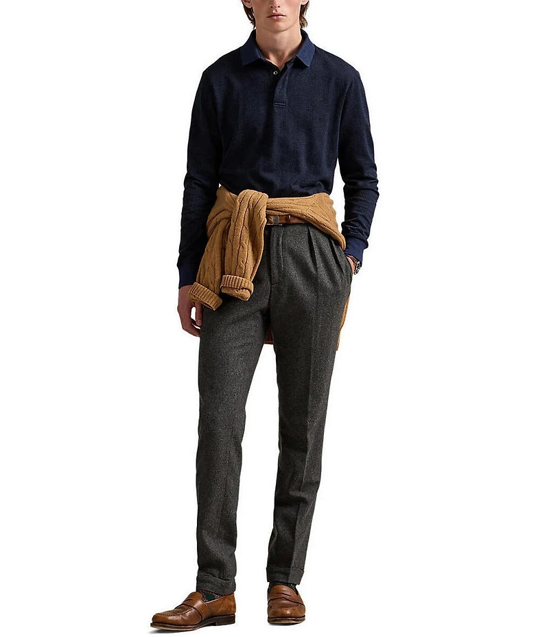 Polo Ralph Lauren Classic Fit Glen Plaid Long Sleeve Polo Shirt