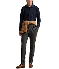 Polo Ralph Lauren Classic Fit Glen Plaid Long Sleeve Polo Shirt