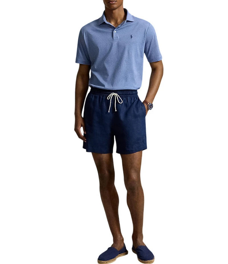 Polo Ralph Lauren Classic Fit Houndstooth Short Sleeve Polo Shirt