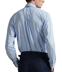 Polo Ralph Lauren Classic Fit Houndstooth Stretch Poplin Long Sleeve Woven Shirt