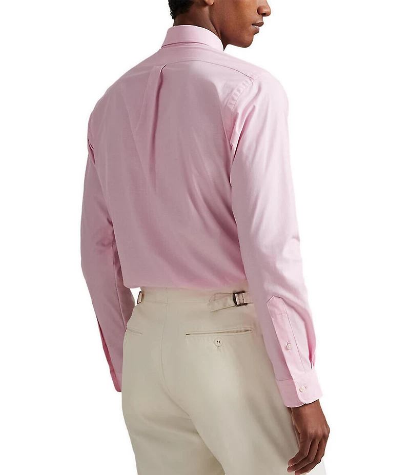 Polo Ralph Lauren Classic Fit Houndstooth Stretch Poplin Long Sleeve Woven Shirt