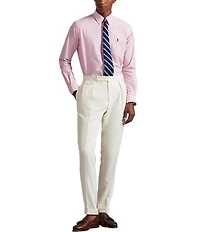 Polo Ralph Lauren Classic Fit Houndstooth Stretch Poplin Long Sleeve Woven Shirt