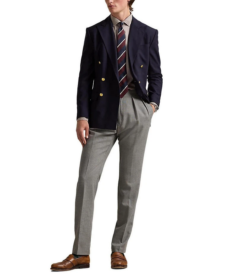 Polo Ralph Lauren Classic Fit Houndstooth Twill Long Sleeve Woven Shirt