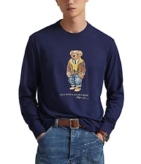 Polo Ralph Lauren Classic Fit Hudson Valley Polo Bear Jersey Long Sleeve T-Shirt