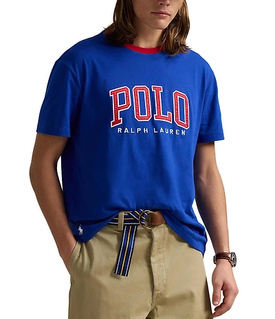 Polo Ralph Lauren Classic Fit Letterman-Logo Short Sleeve T-Shirt