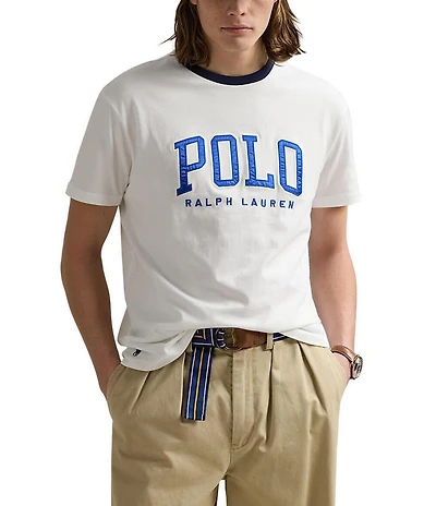 Polo Ralph Lauren Classic Fit Letterman-Logo Short Sleeve T-Shirt