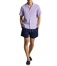 Polo Ralph Lauren Classic Fit Linen-Blend Seersucker Short Sleeve Woven Camp Shirt
