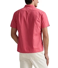 Polo Ralph Lauren Classic Fit Linen-Blend Short Sleeve Woven Camp Shirt