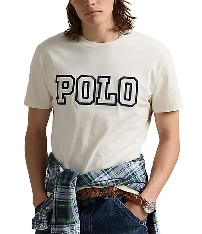 Polo Ralph Lauren Classic Fit Felt Logo Short Sleeve T-Shirt