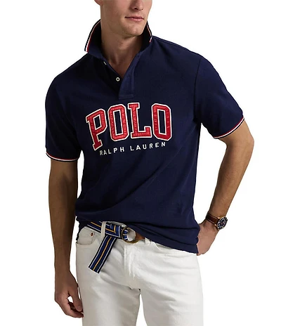 Polo Ralph Lauren Classic Fit Logo Mesh Short Sleeve Polo Shirt