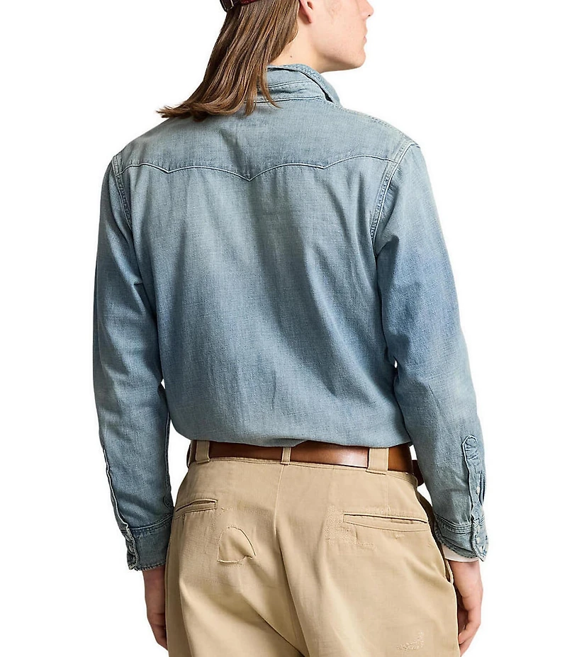 Polo Ralph Lauren Classic-Fit Long-Sleeve Western Shirt