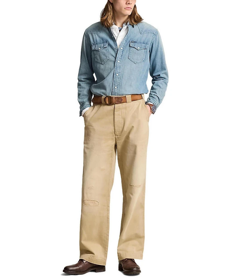 Polo Ralph Lauren Classic-Fit Long-Sleeve Western Shirt