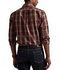 Polo Ralph Lauren Classic Fit Madras Plaid Long Sleeve Woven Shirt