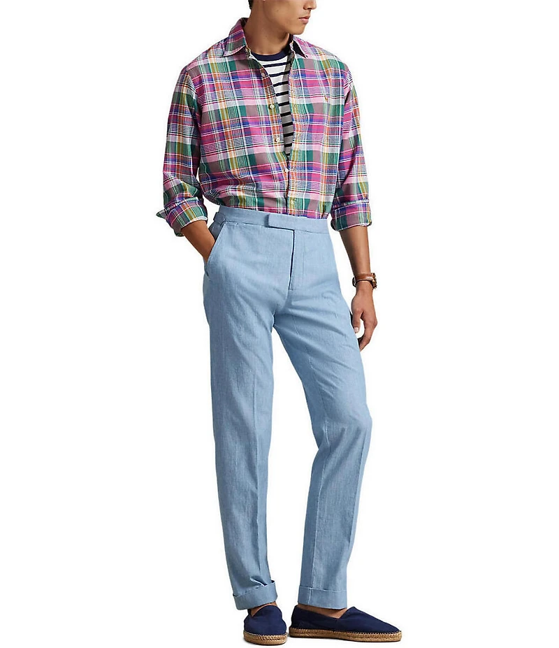 Polo Ralph Lauren Classic Fit Medium Plaid Oxford Long Sleeve Woven Shirt
