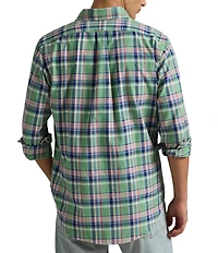 Polo Ralph Lauren Classic Fit Medium Plaid Oxford Long Sleeve Woven Shirt