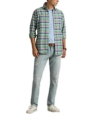 Polo Ralph Lauren Classic Fit Medium Plaid Oxford Long Sleeve Woven Shirt