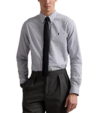 Polo Ralph Lauren Classic Fit Medium Plaid Twill Long Sleeve Woven Shirt