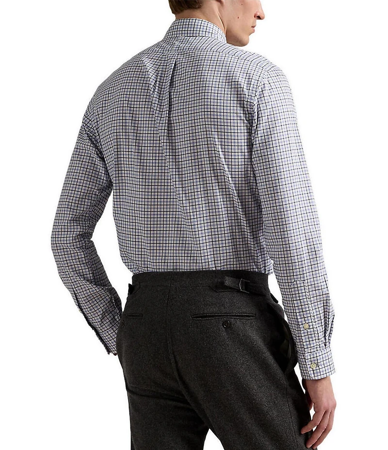 Polo Ralph Lauren Classic Fit Medium Plaid Twill Long Sleeve Woven Shirt