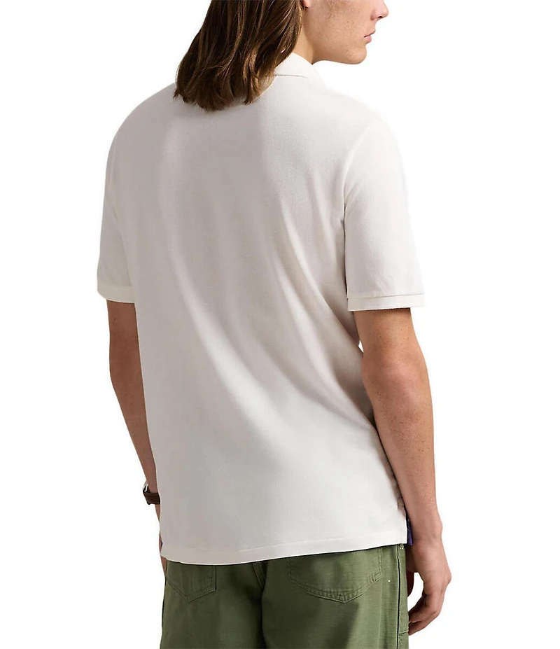 Polo Ralph Lauren Classic Fit Mesh Vacation Graphic Short Sleeve Polo Shirt