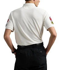 Polo Ralph Lauren Classic Fit Mesh Multi RL Racing Graphic Short Sleeve Polo Shirt