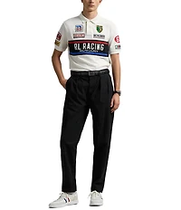 Polo Ralph Lauren Classic Fit Mesh Multi RL Racing Graphic Short Sleeve Polo Shirt