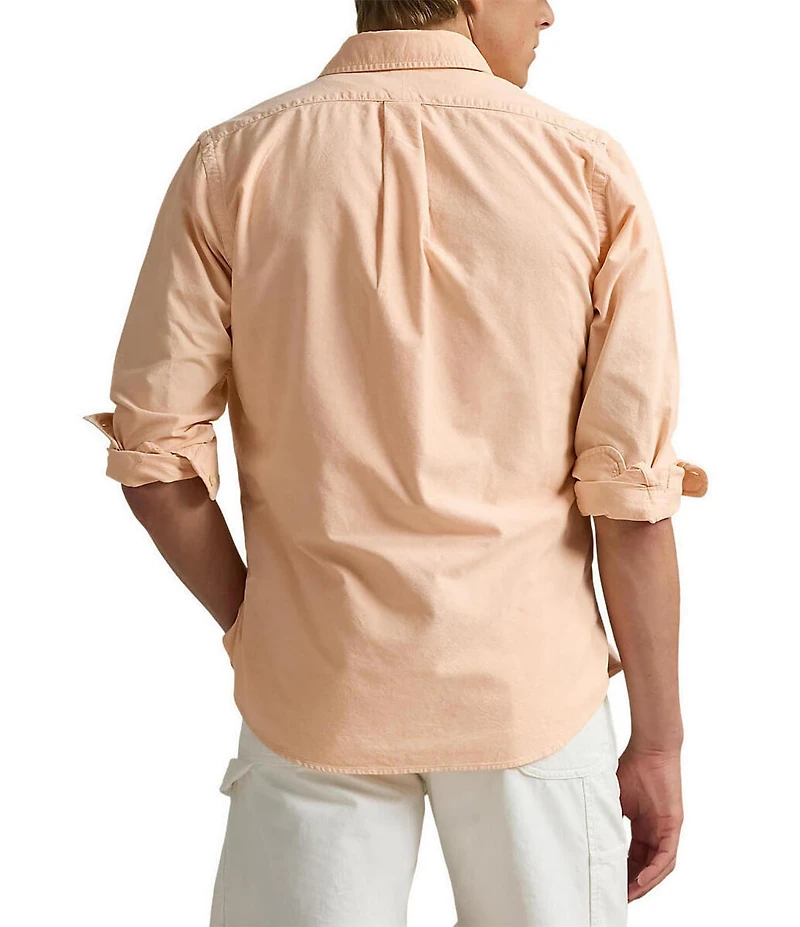 Polo Ralph Lauren Classic Fit Mineral-Dyed Oxford Long Sleeve Woven Shirt