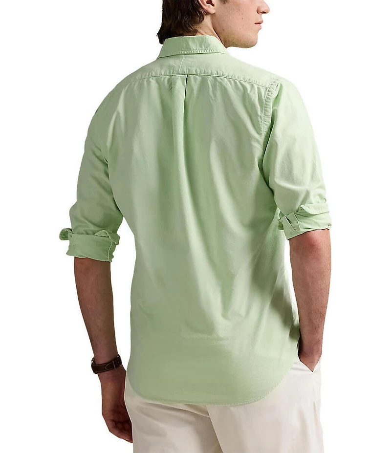 Polo Ralph Lauren Classic Fit Mineral-Dyed Oxford Long Sleeve Woven Shirt