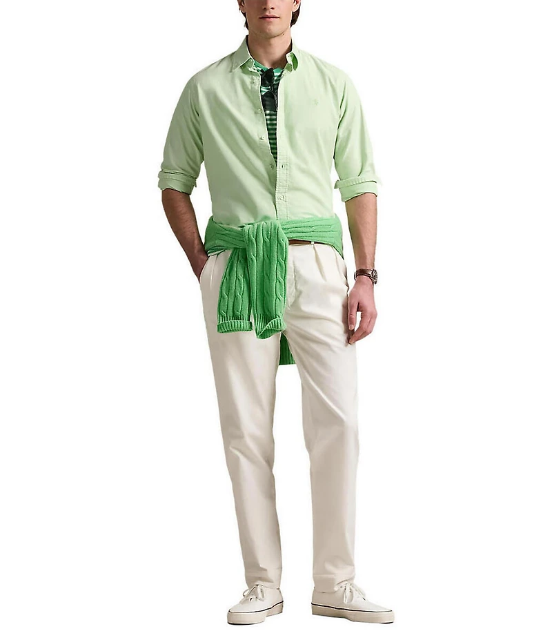 Polo Ralph Lauren Classic Fit Mineral-Dyed Oxford Long Sleeve Woven Shirt