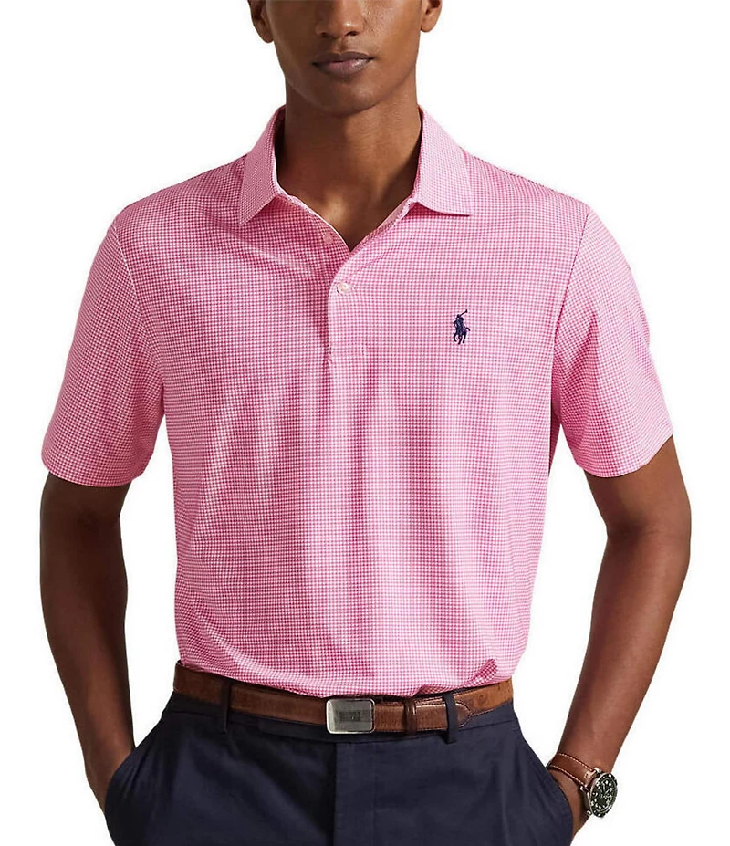 Polo Ralph Lauren Classic Fit Mini Print Performance Stretch Short Sleeve Polo Shirt