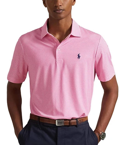 Polo Ralph Lauren Classic Fit Mini Print Performance Stretch Short Sleeve Polo Shirt