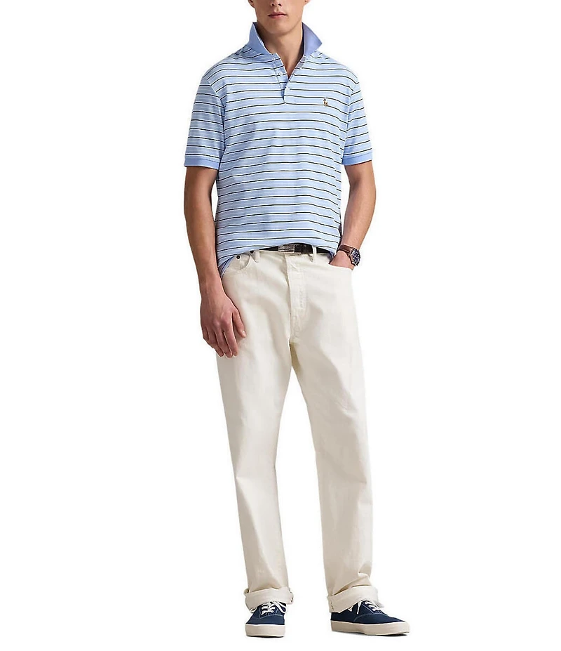 Polo Ralph Lauren Classic Fit Multi Stripe Soft Cotton Short Sleeve Polo Shirt
